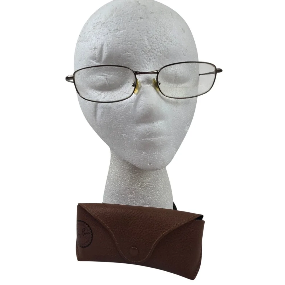 Vtg Ray-Ban Eye Glasses RB 6020 Wire Frame 55-19-140 Italy FRAMES ONLY w Case